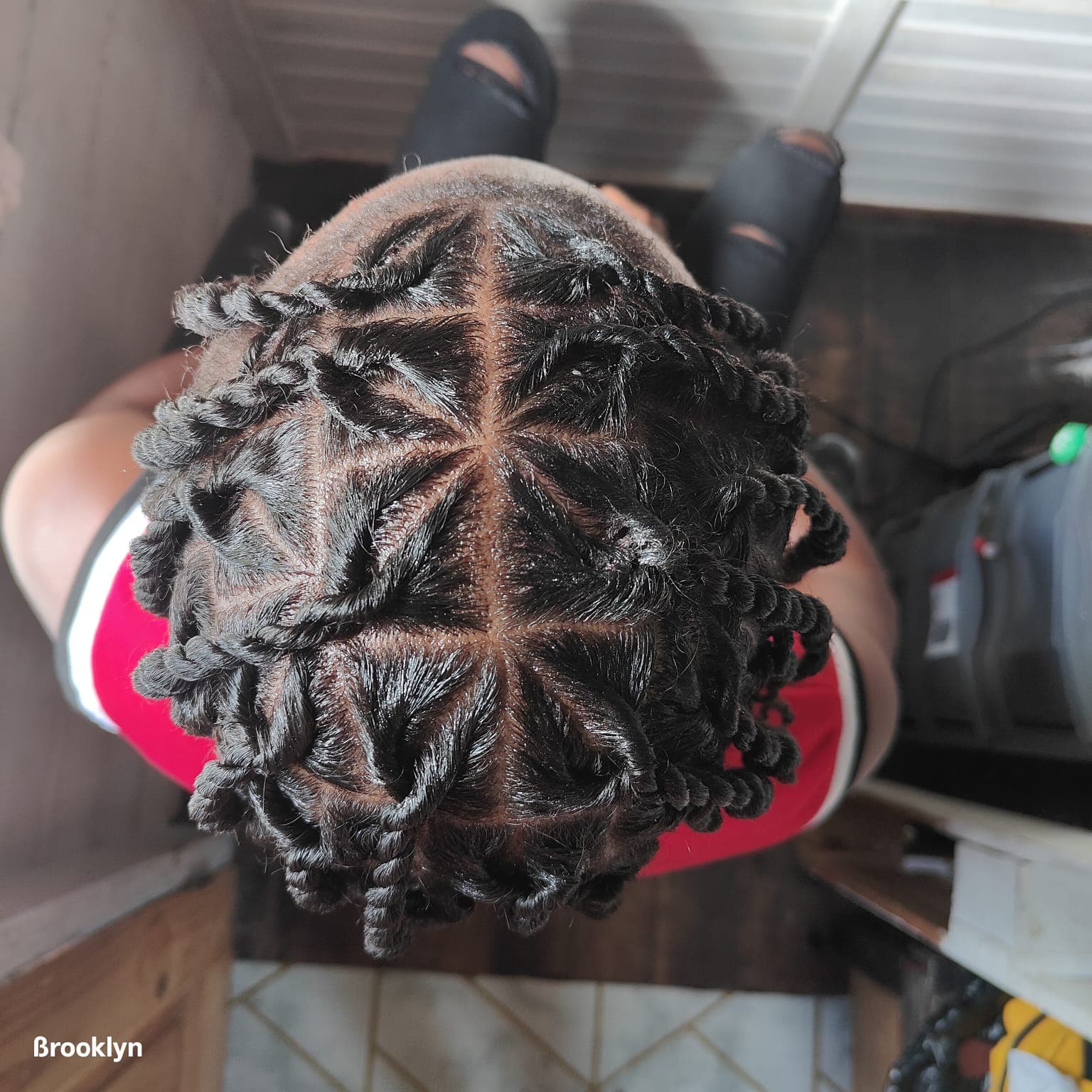 Temporary loc styles ( two strand twist)
